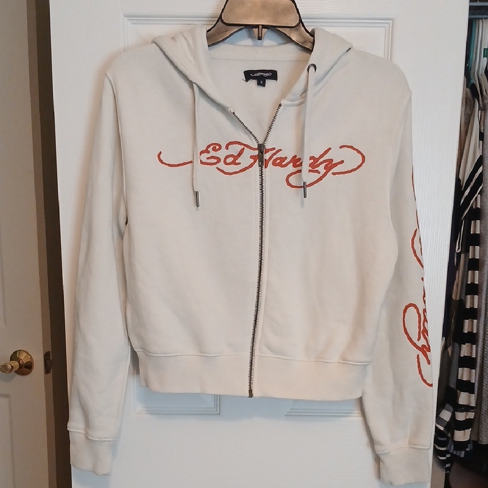 Ed Hardy Off-White Jacket Women's Small
